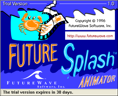 FutureSplash Animator Splash Intro Screen