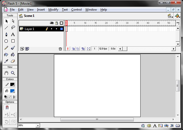 Flash 5 Interface Screenshot