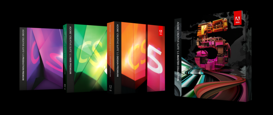 Adobe creative suite 5 boxes