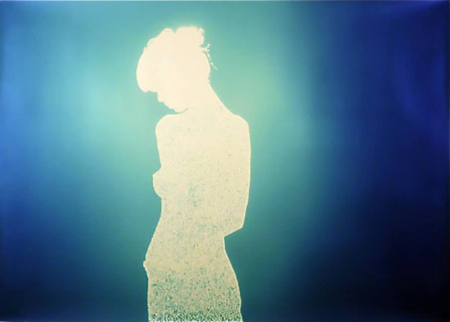 Glowing Silhouettes Made of Thousands of Sun Streaming Pinholes