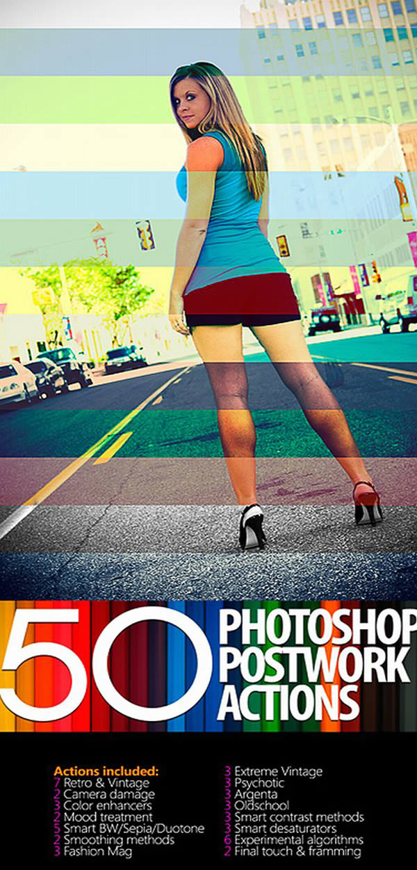 50 Photoshop Postwork Actions