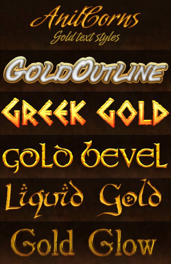 Gold styles 