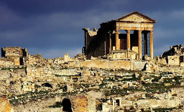 Tunisia - Storm Coming to Ancient City of Dougga