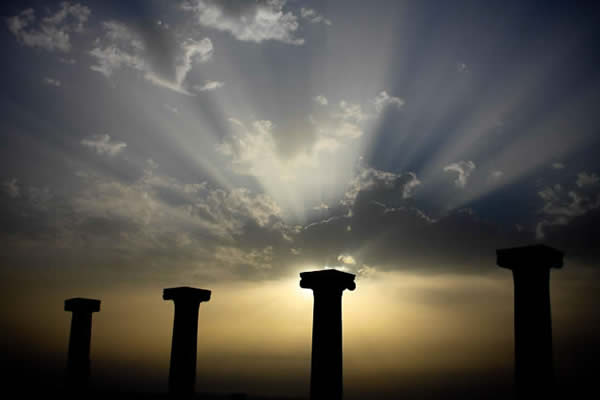 Ruins at Sunset