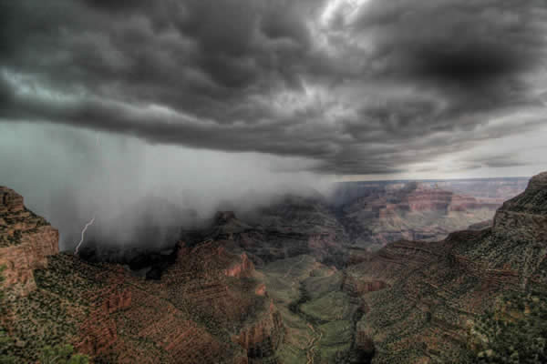 Grand Canyon Lightning