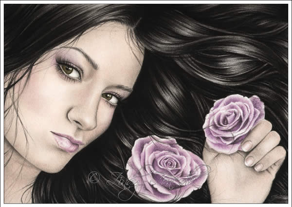 Flower Girl - Purple Rose