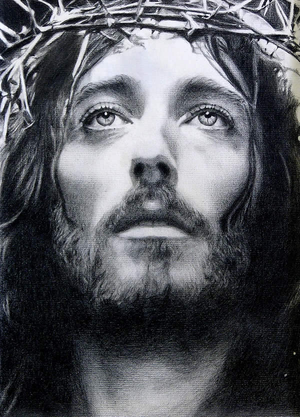 jesus pencil drawings