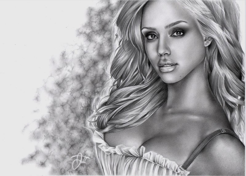 Jessica Alba - drawing