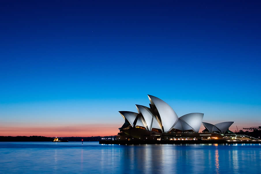 cool blue - sydney opera house