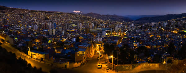 La Paz, Bolivia, Nightime