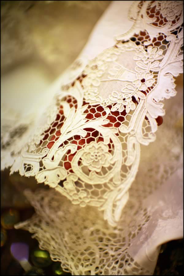 Detail of lace Bruges