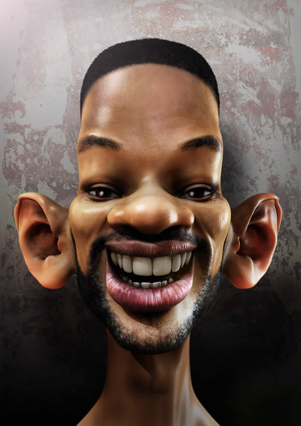 Caricature of Will Smith