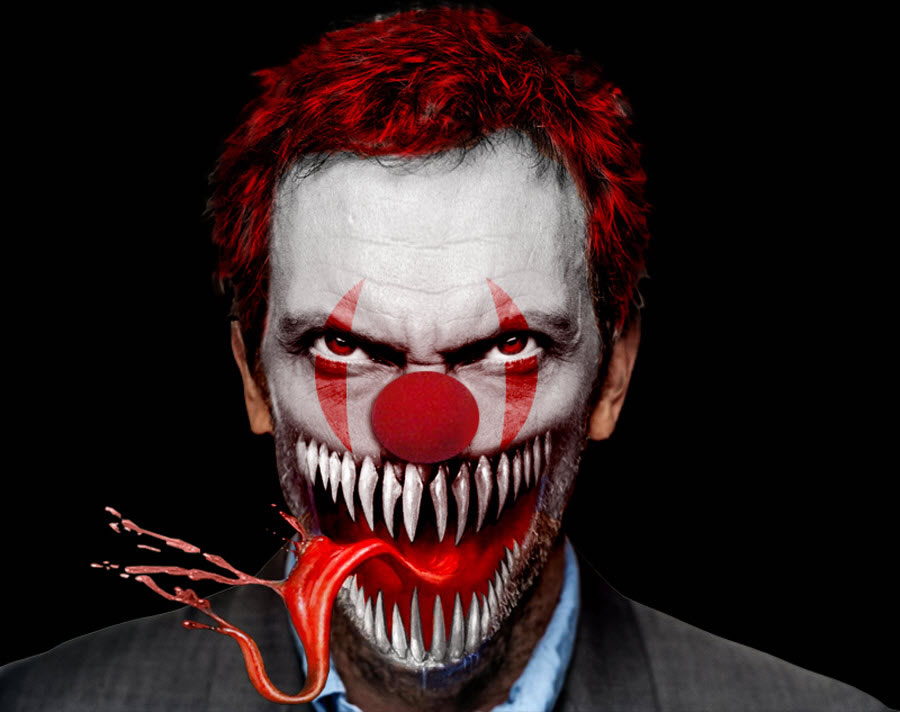 digital drawing 50 scary clowns that will haunt in your dreams