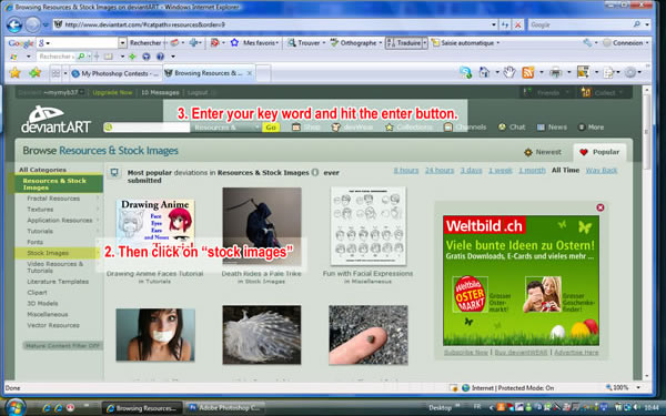 deviant art stock photo search