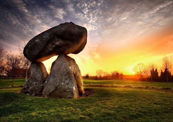 Proleek Dolmen at Sunset