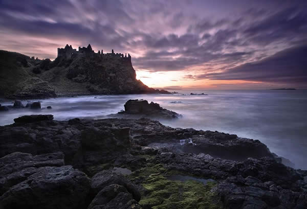 Dunluce Castle at Sunset