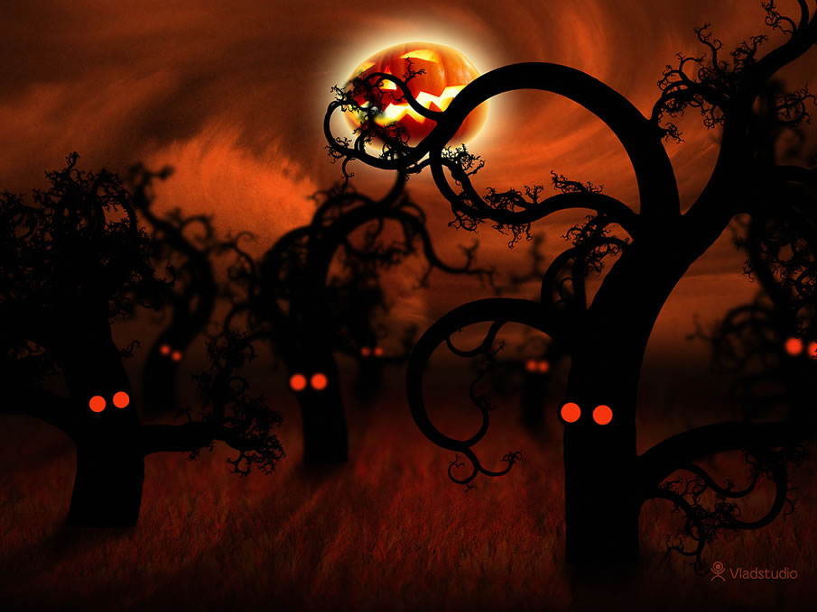 Halloween In The Midnight Forest
