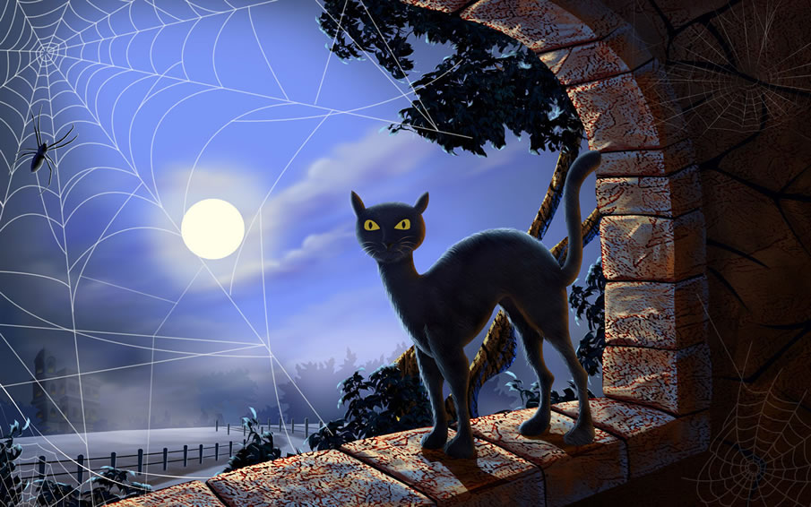 Halloween Black Cat