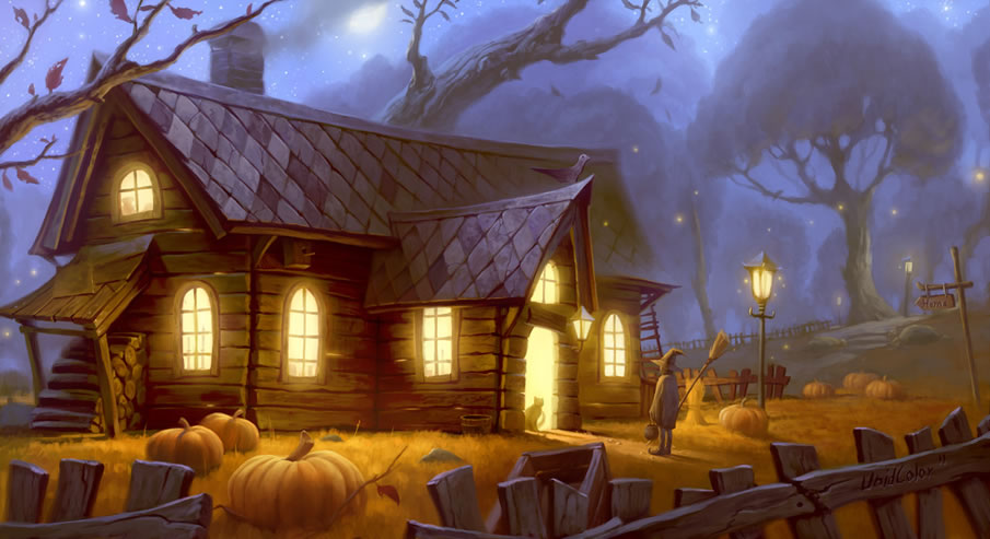 Halloween Cabin