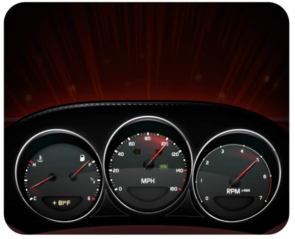 Create a Stylish Sports Car Dashboard With Areas of Detailed Realism