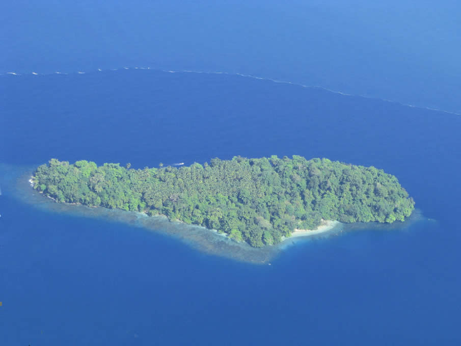 Island and Boat in Madang Province