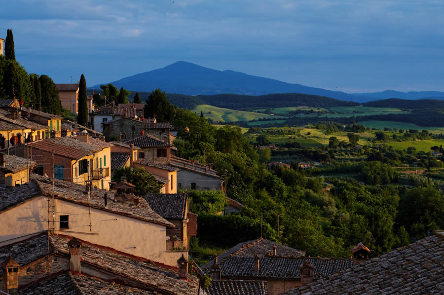 Montepulciano at Sunset