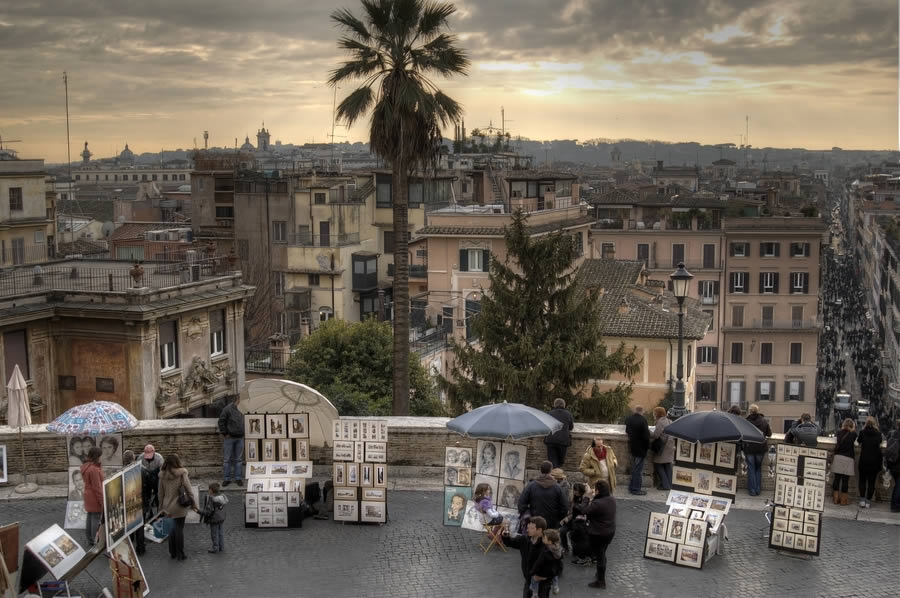 View from the Spanish Steps