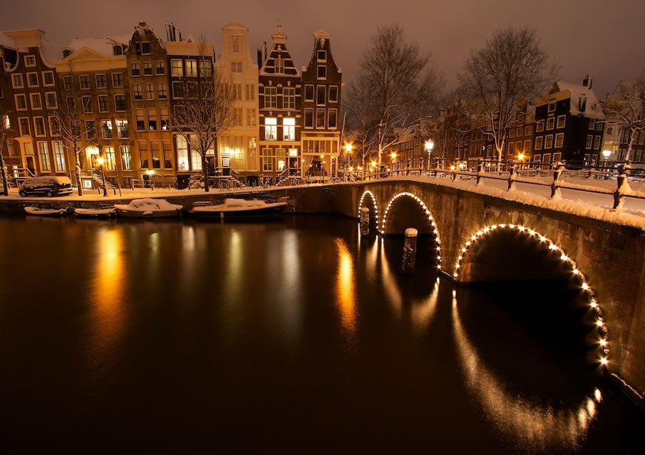 Amsterdam in Snow