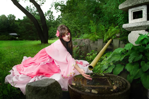 Yuna Kairi in Japanese Garden