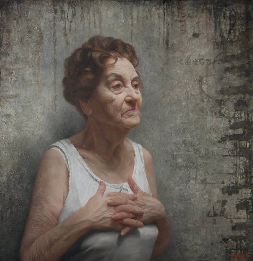 Carmen Santander, Oil on Panel