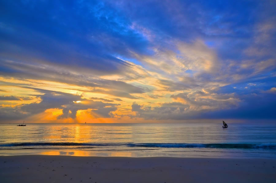 Sunrise Over the Indian Ocean