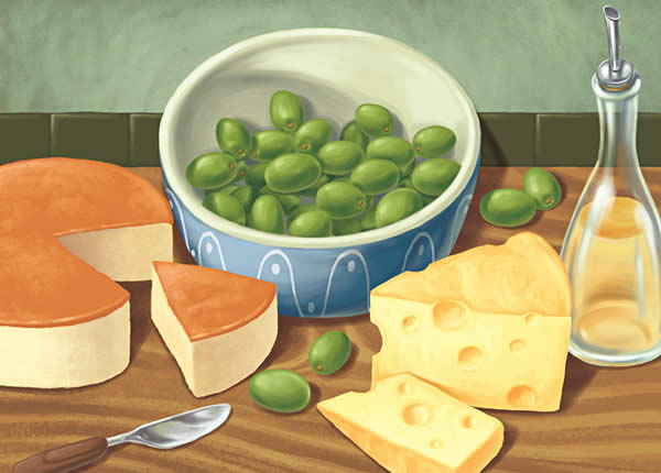 Cheese and Olives