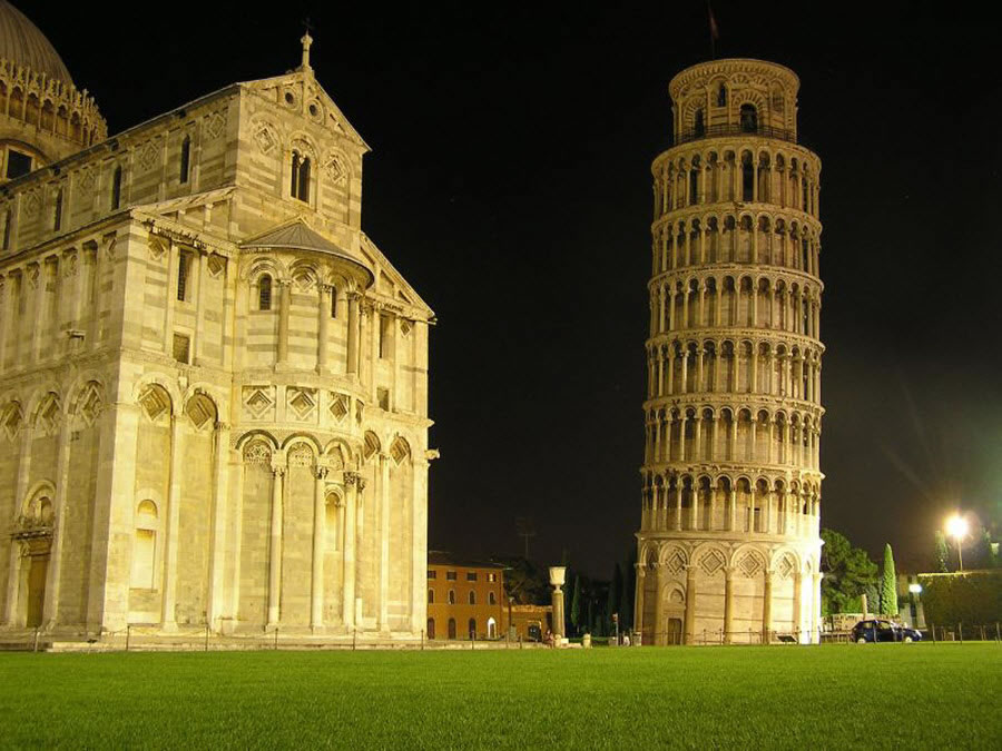 Pisa Tower at Night