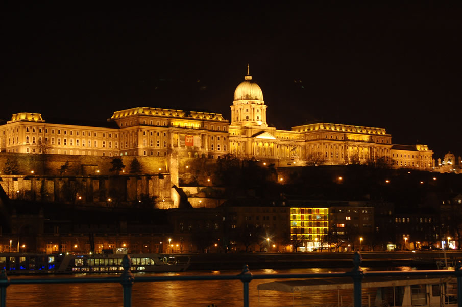 Budapest Buda Castle at Night