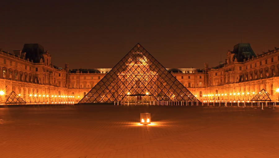 Paris, the Louvre Pyramid