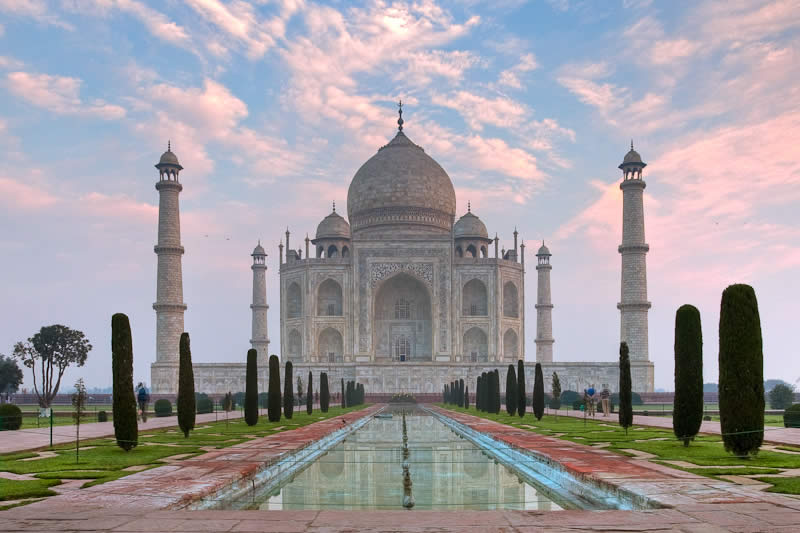 The Taj Mahal in Agra ( India ) 