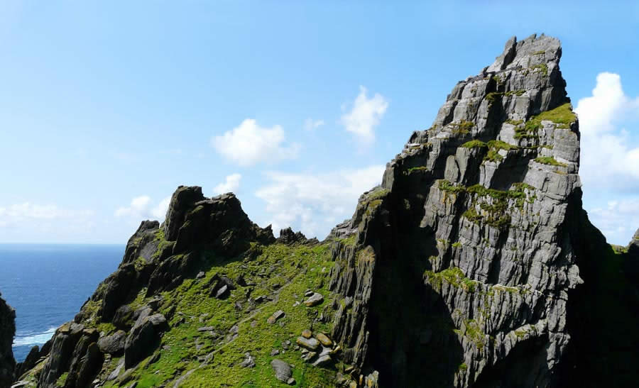 Sceilig Mhichil near the coast of Ireland