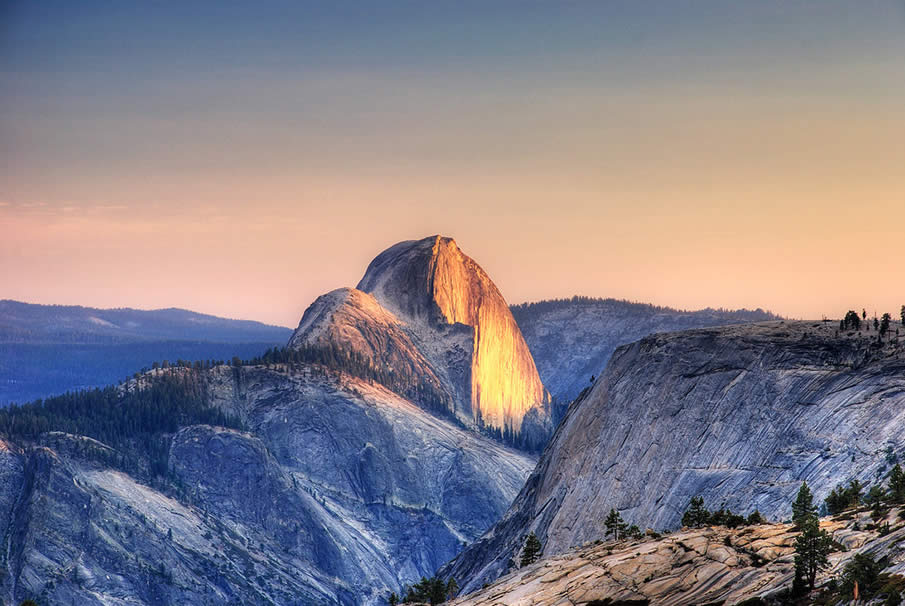 Half Dome at Yosemite Valley in California