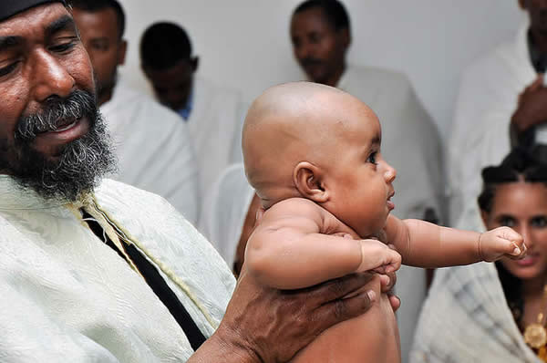 Eritrean Refugee Baby Baptism