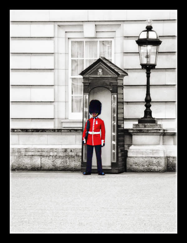 guard at buckingham palace