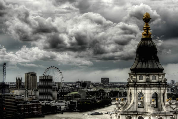 St Pauls Cathedral Pinnacle and London Eye