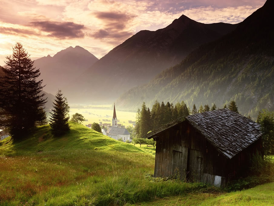 Austria Misty Mountain