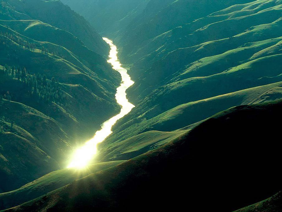 River Through a Valley