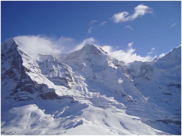 Eiger, Moench and Jungfrau in Switzerland