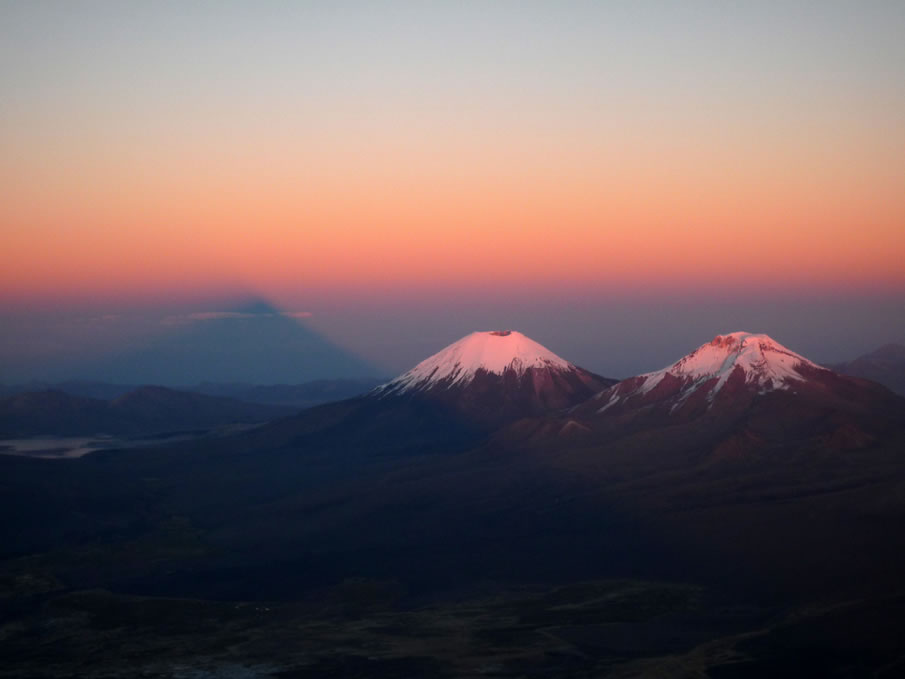 Parinacota and Pomerape in Bolivia