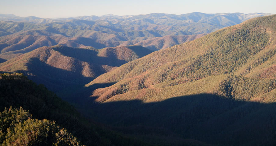 Rolling Mountain Tops in Victoria Australia