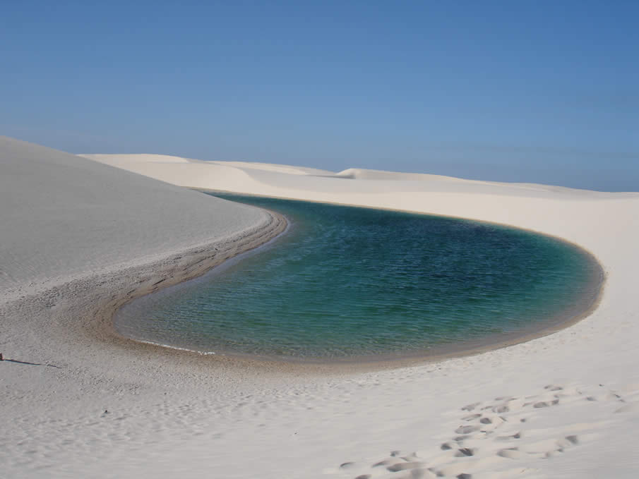 A Lagoon in a Desert - Lençóis Maranhenses Brazil