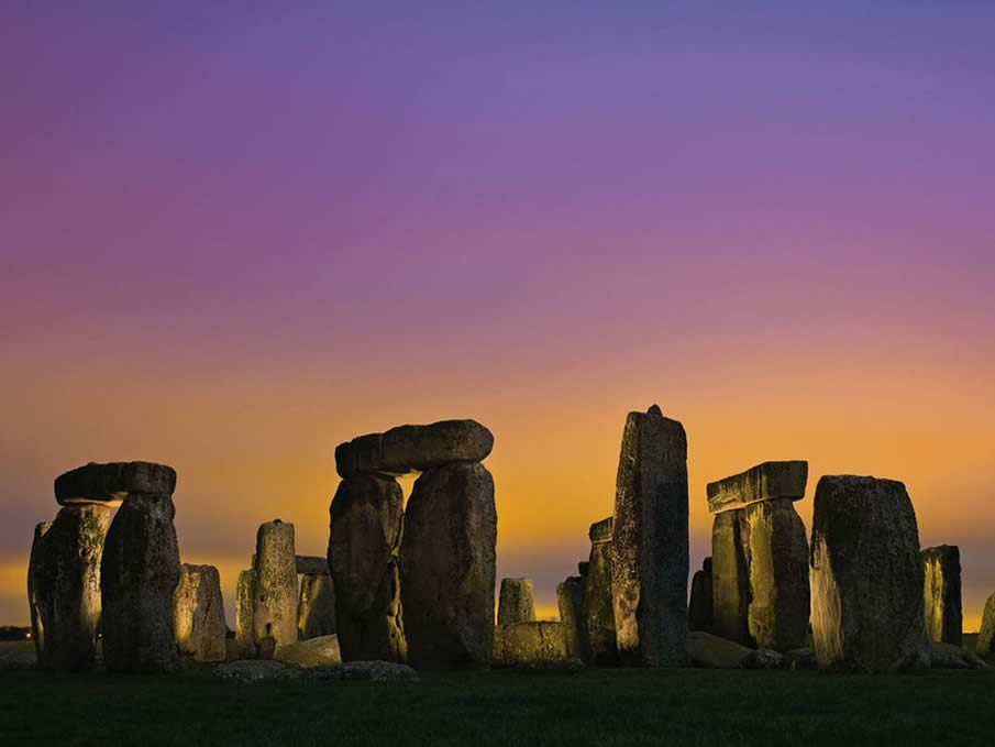 Stonehenge at Twilight, England