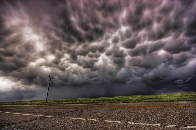 Mammatus Clouds - Between Limon and Colorado