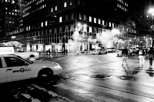 Manhattan, New York City by night